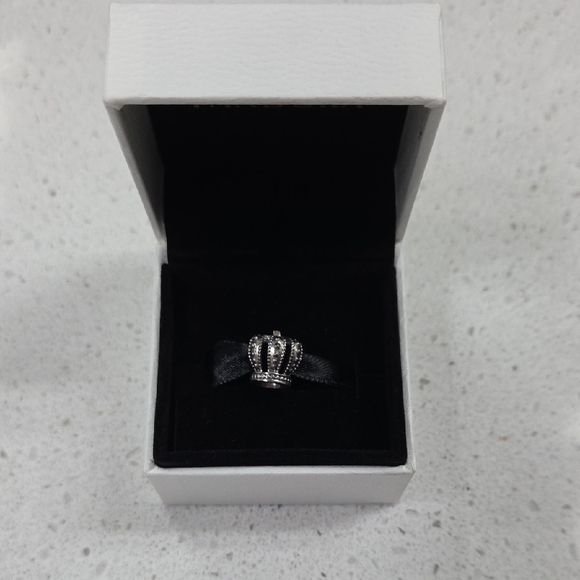 NIB Pandora Silver Crown Charm - Picture 3 of 10